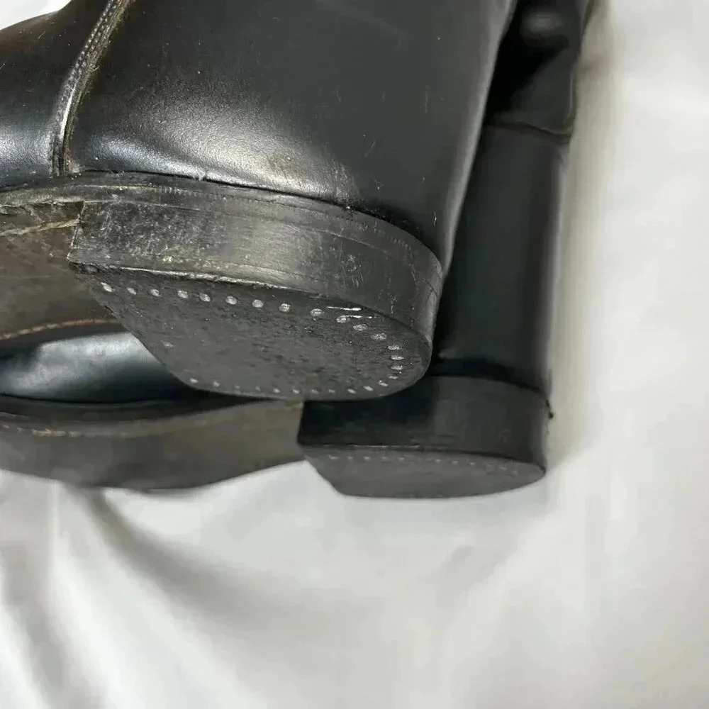Marlborough Equestrian Riding Boots Size 6 UK Black Leather Made in England - Picture 8 of 10